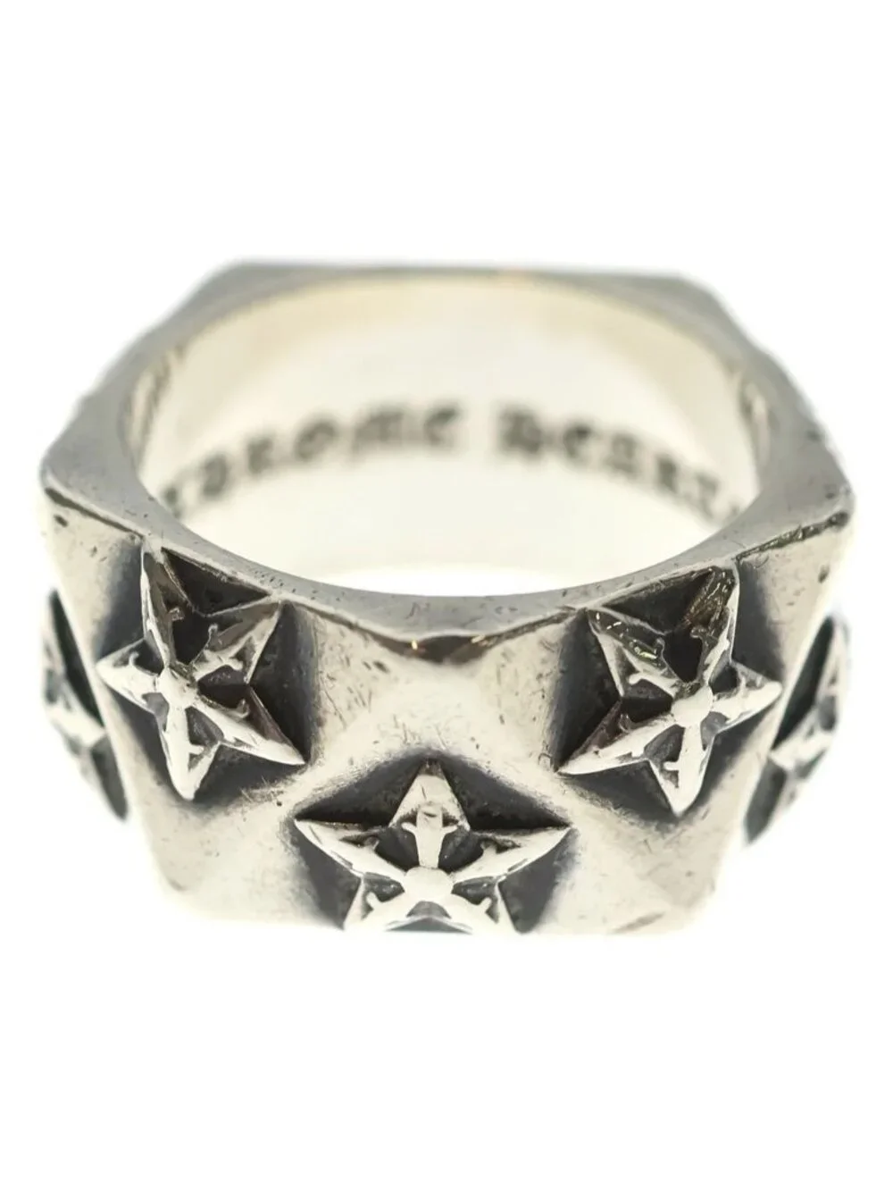 Chrome Hearts Pentagon Star Silver Ring